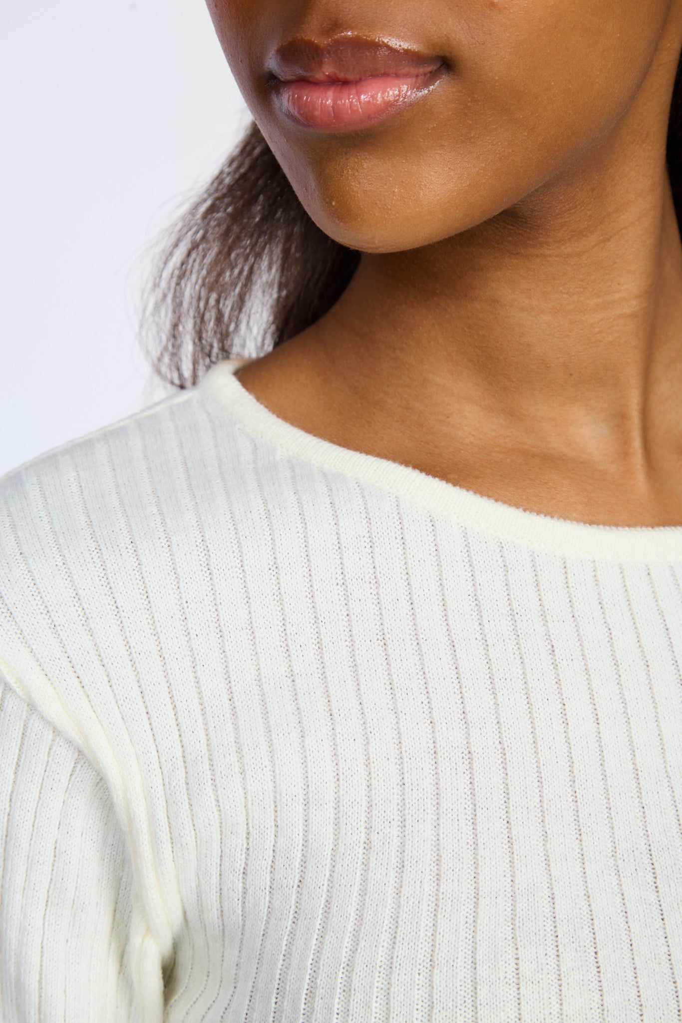 White cross tie back knit top_3