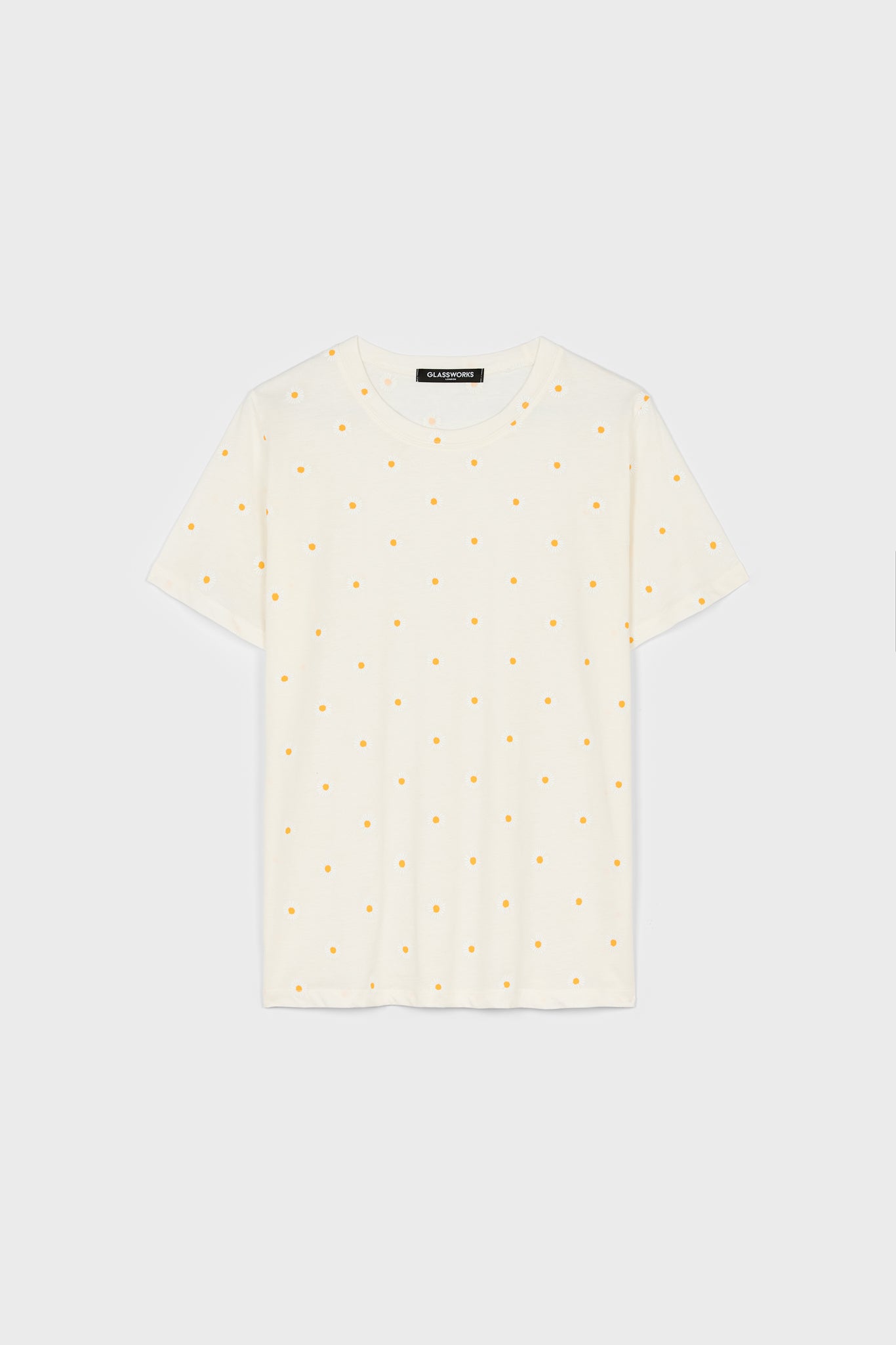 White daisy print t-shirt_1