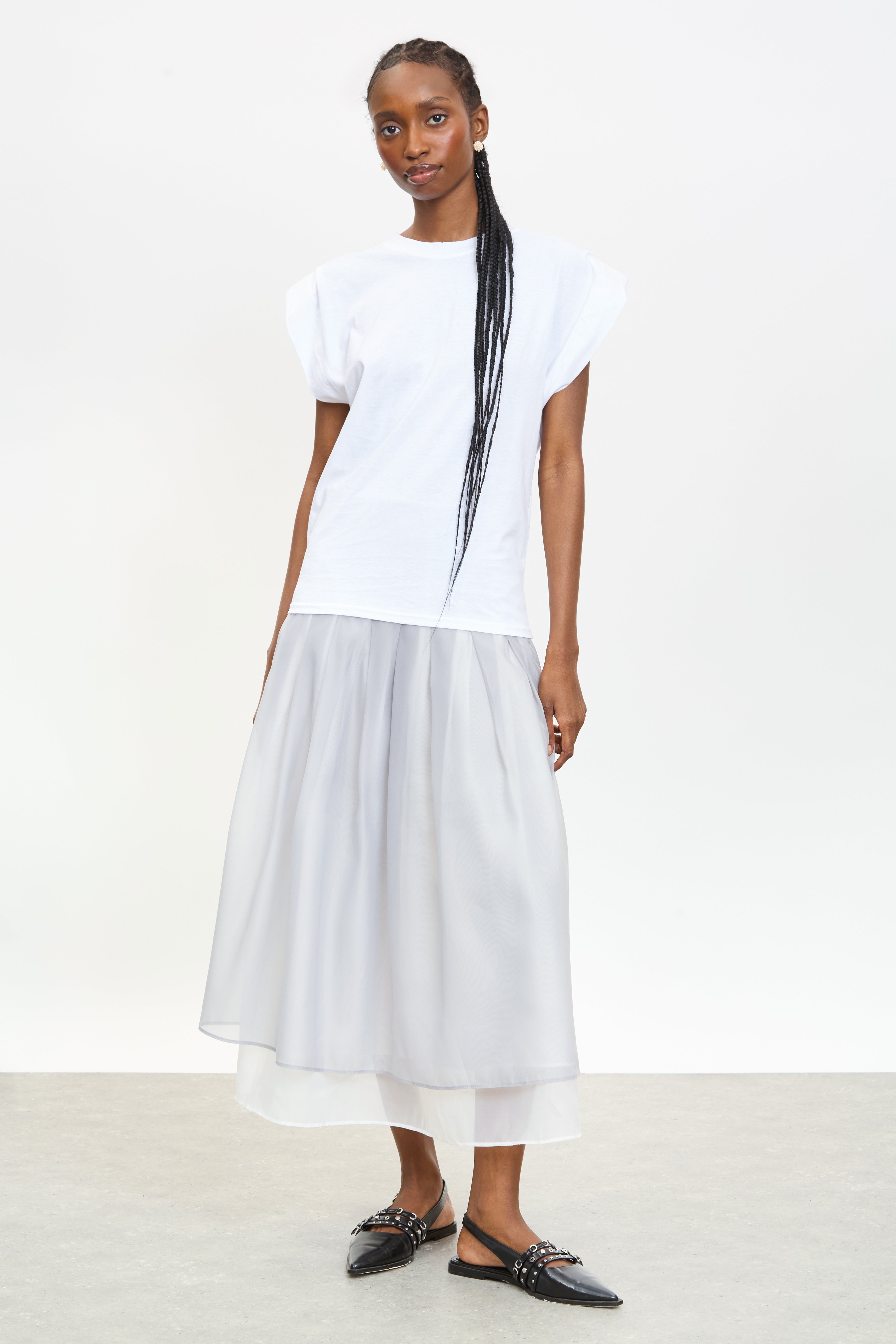 White padded shoulder tank_4