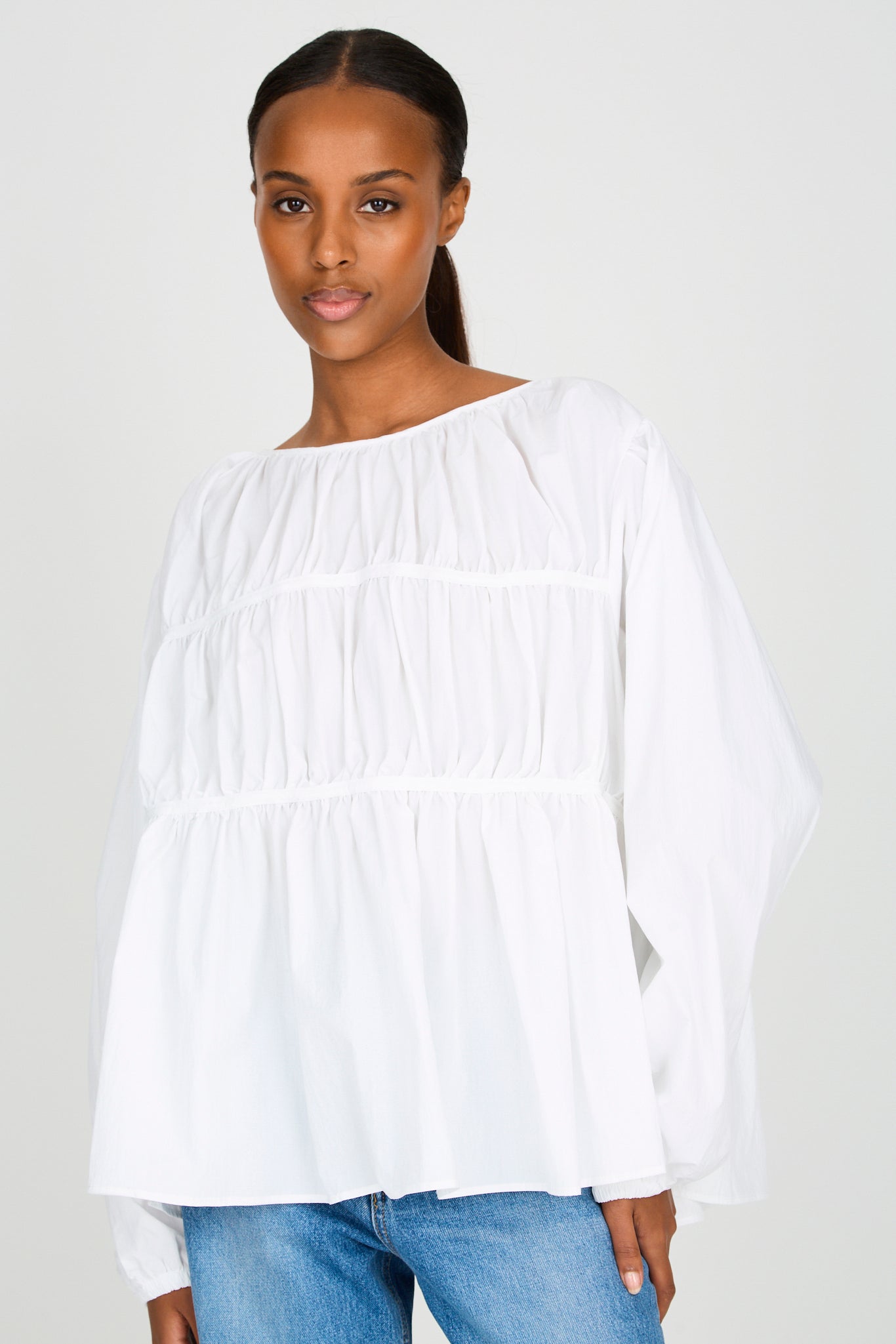 White seamed bust blouse_2