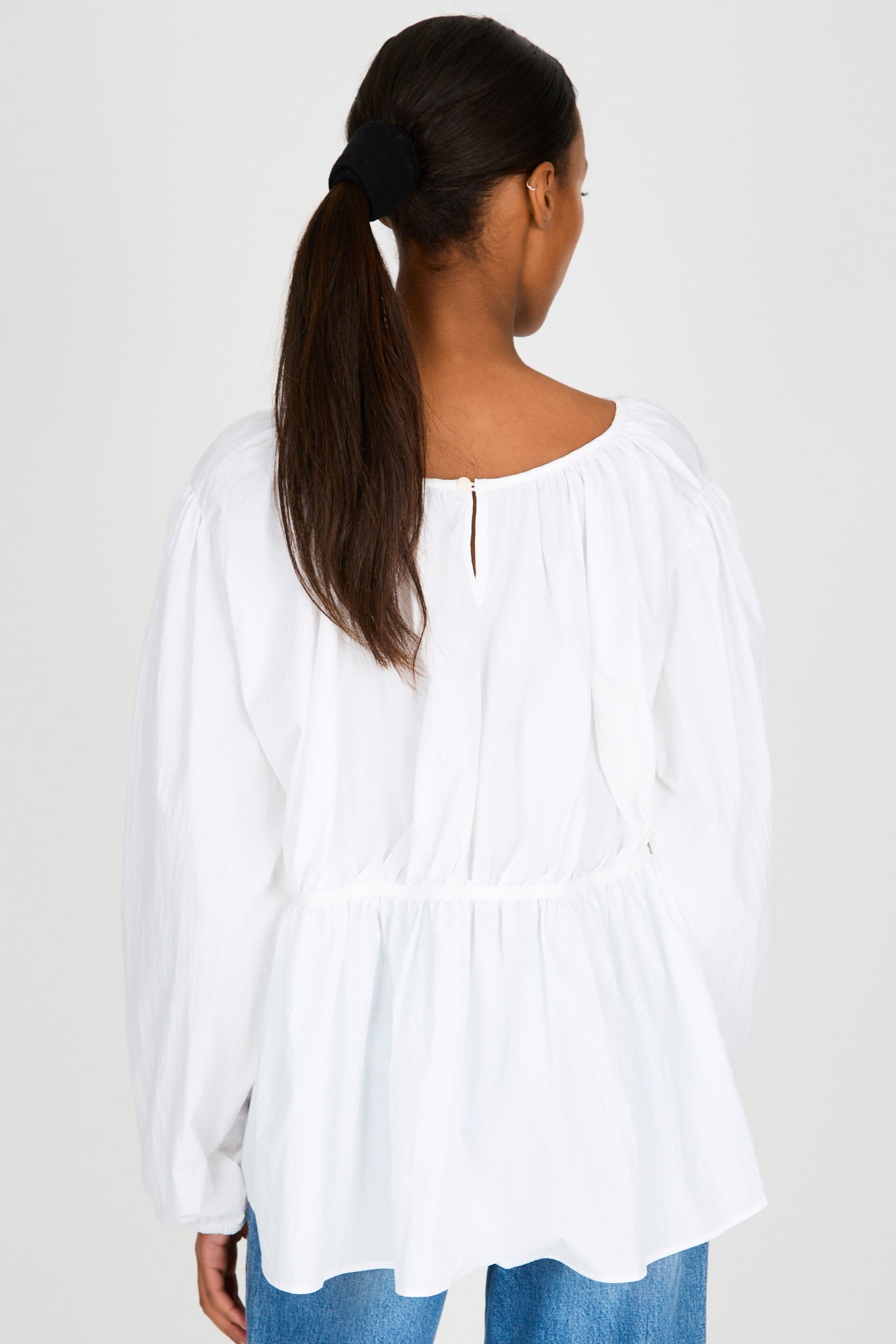 White seamed bust blouse_3