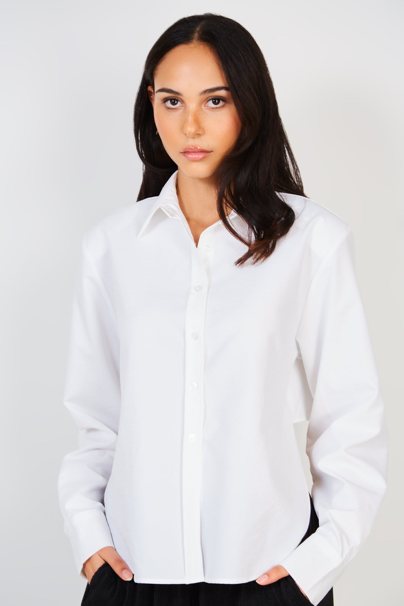 White open tie back shirt_2