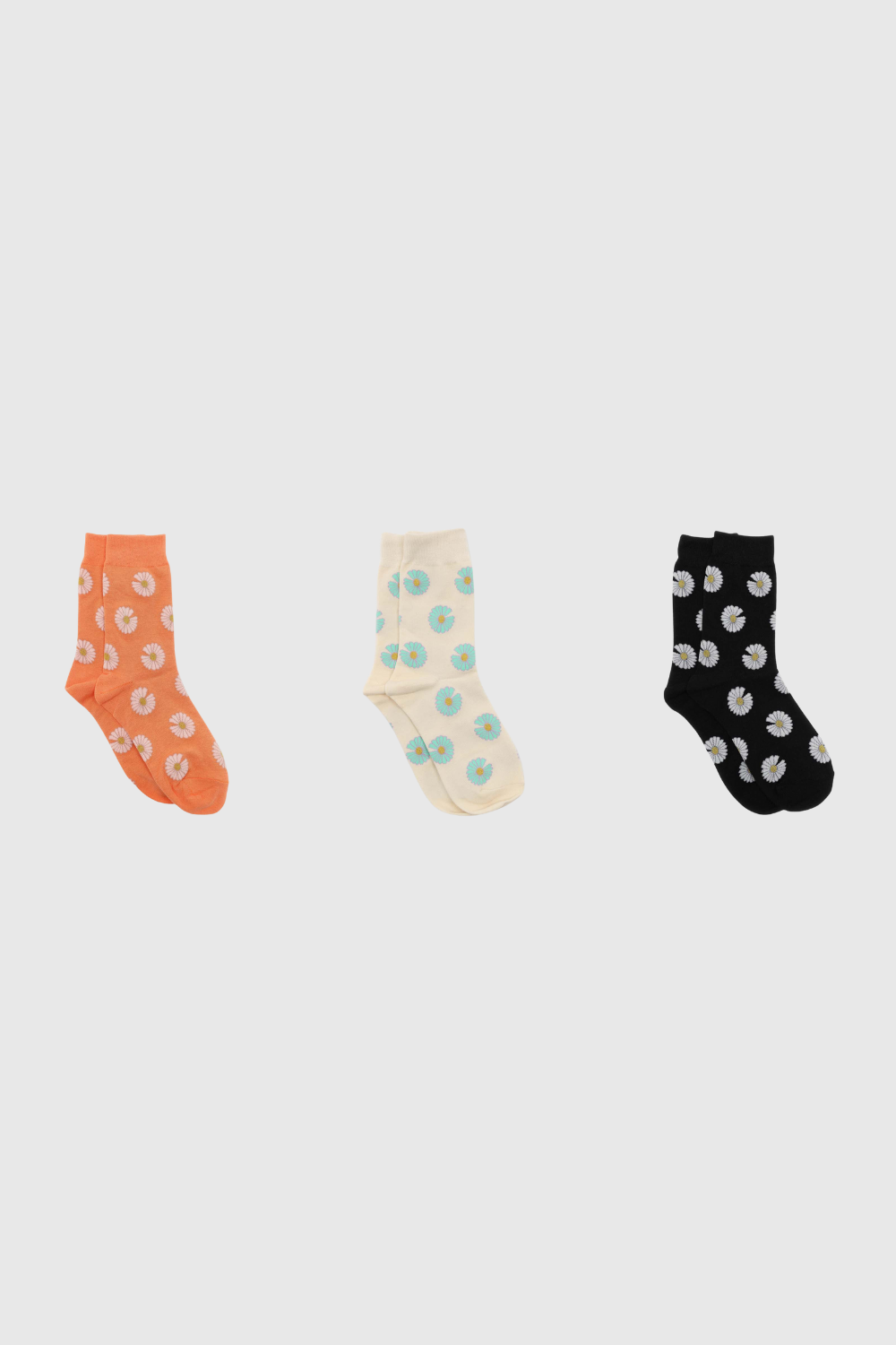 Daisy print socks - Set of 3