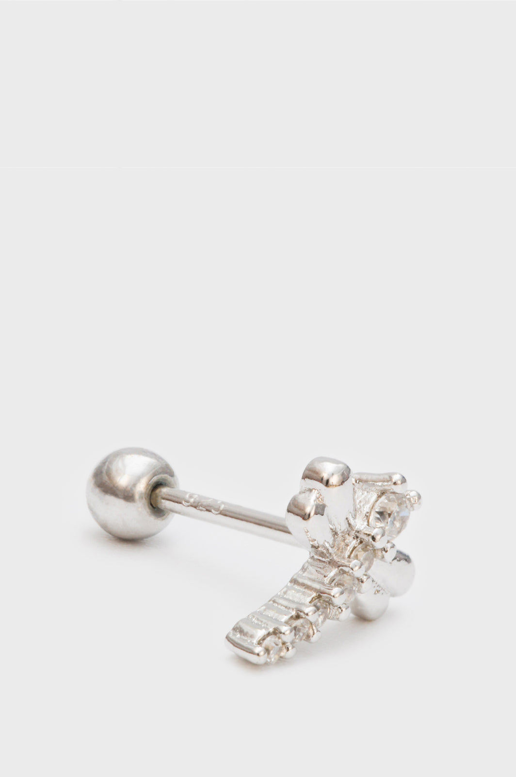Silver diamante dragonfly stud_1