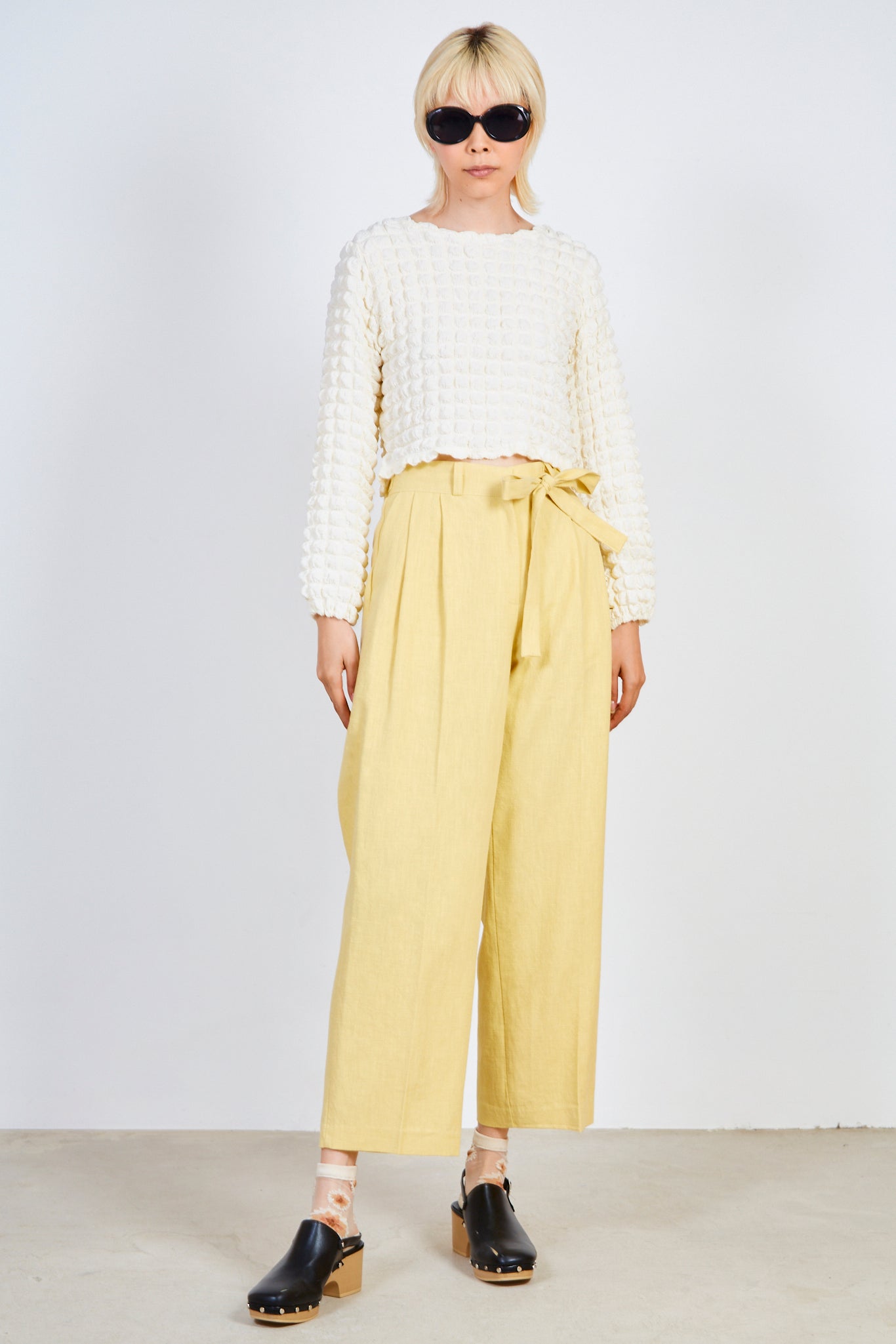 Ivory textured puff long sleeve top_3