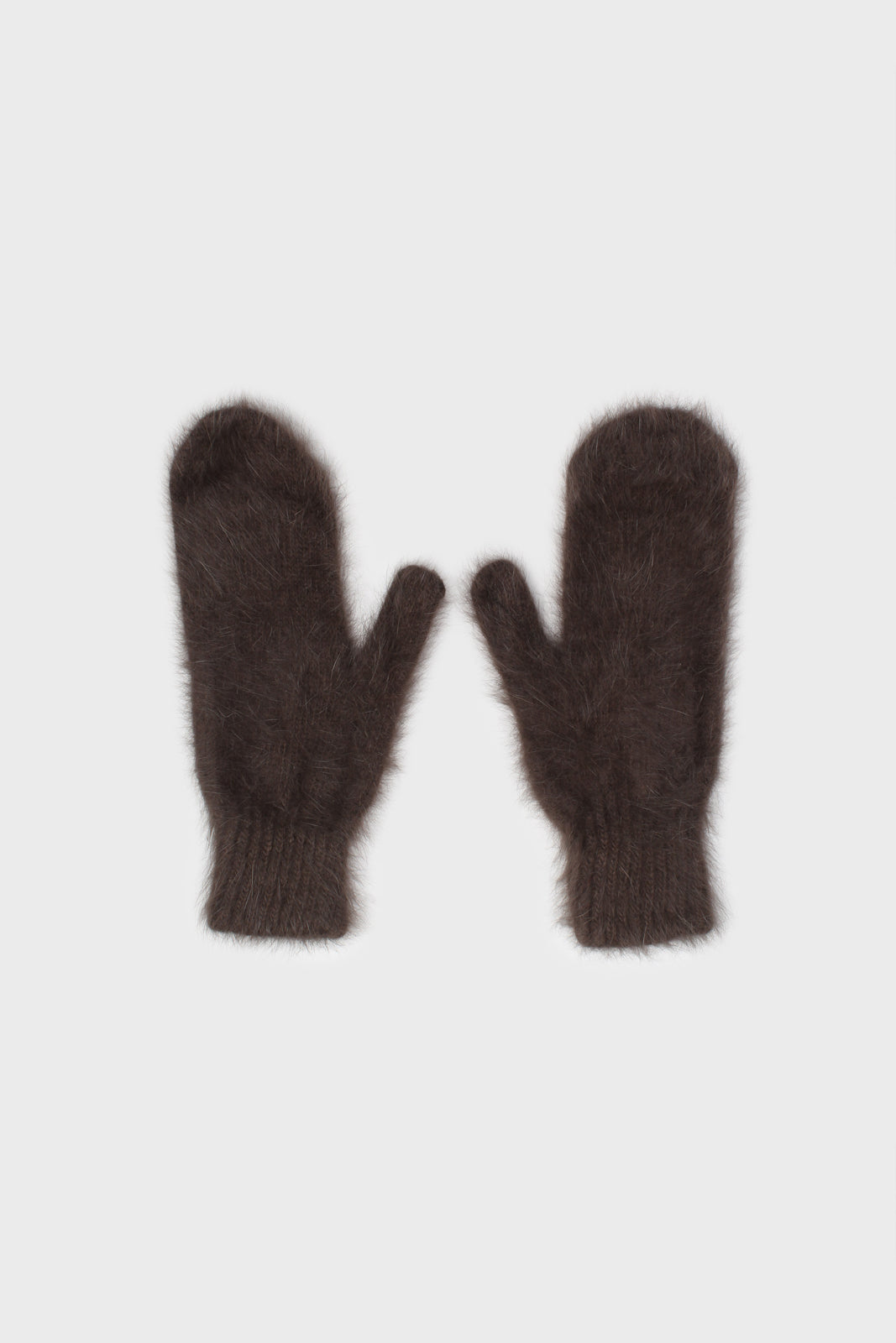 Dark brown mohair mittens_1