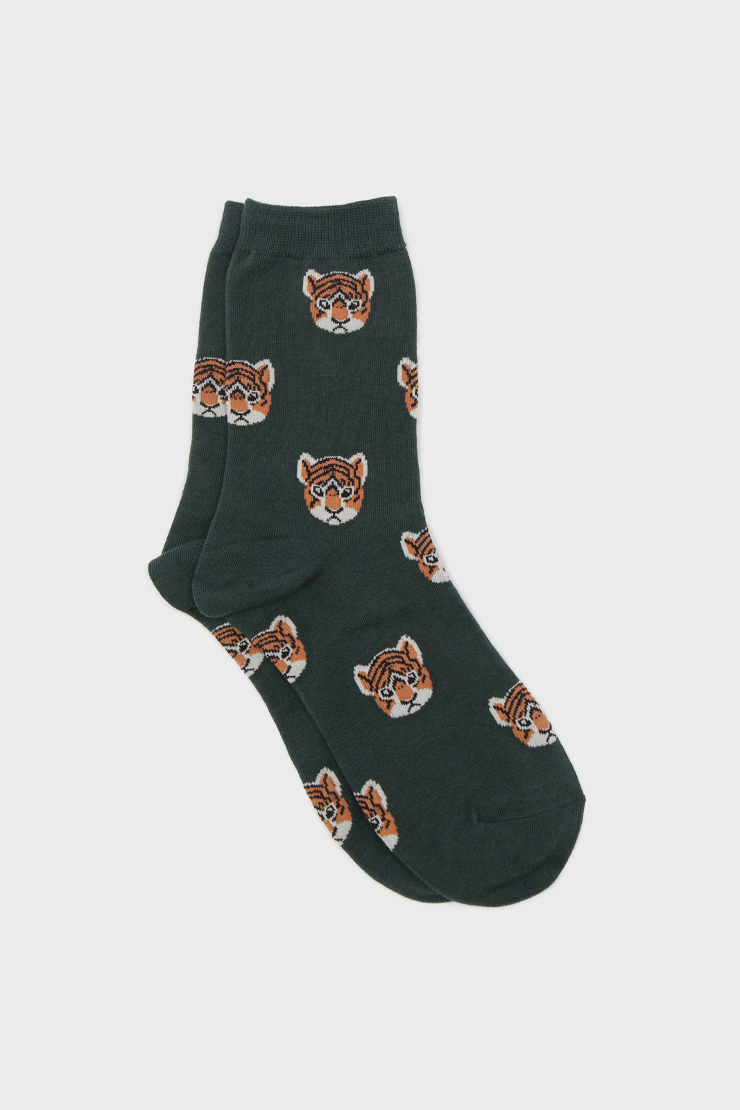 Green 'Zodiac Tiger' socks_3