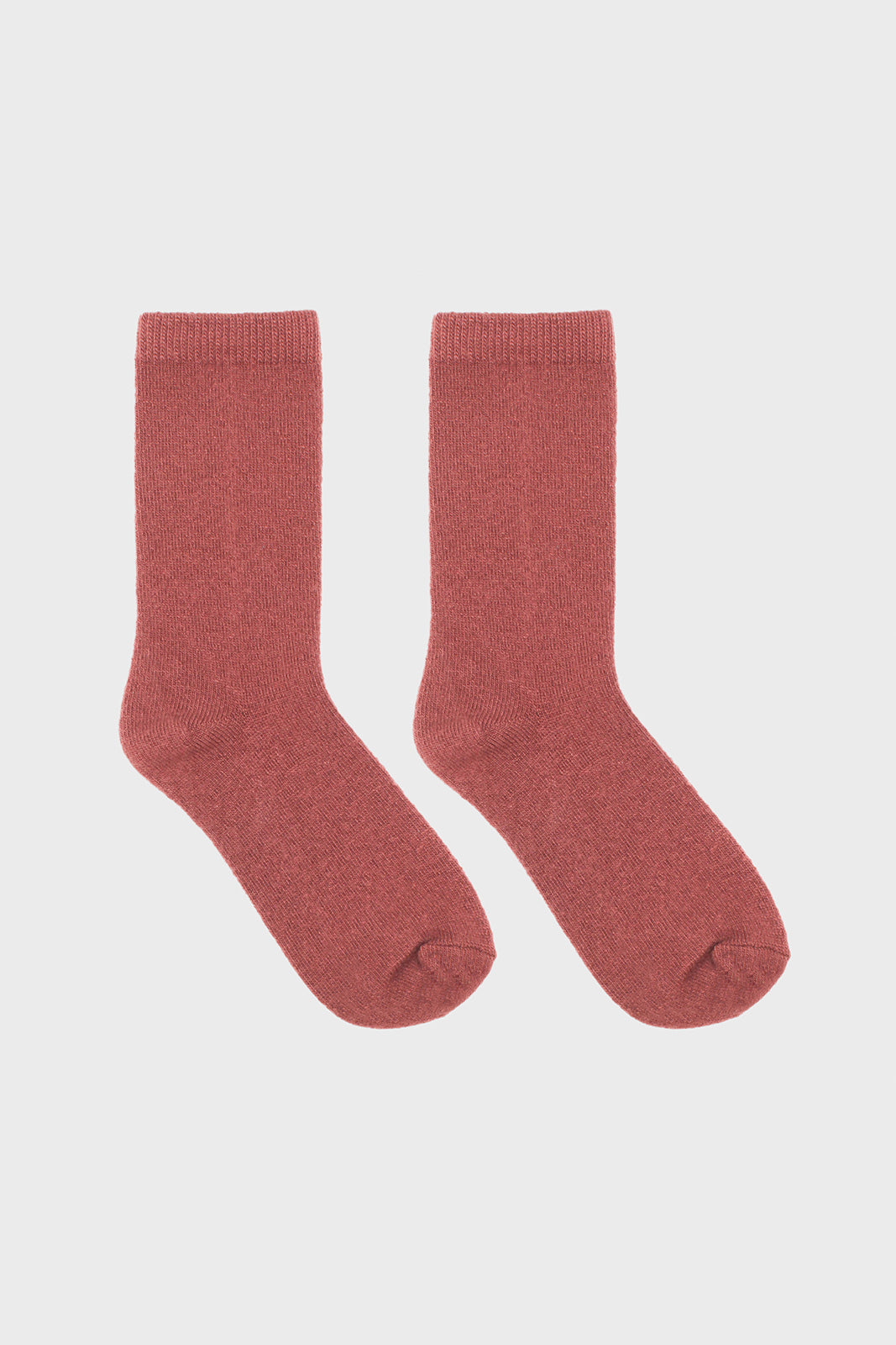 Warm brown smooth cashmere wool blend socks_2
