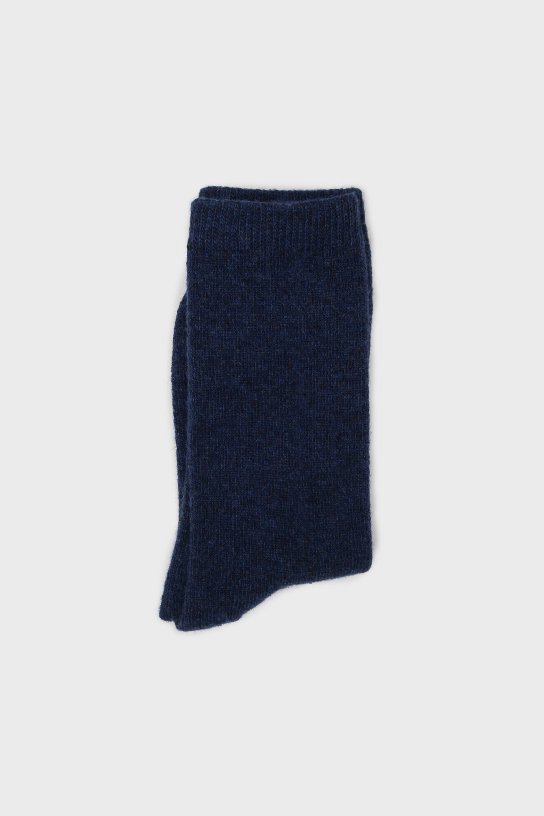 Blue smooth cashmere wool blend socks_4