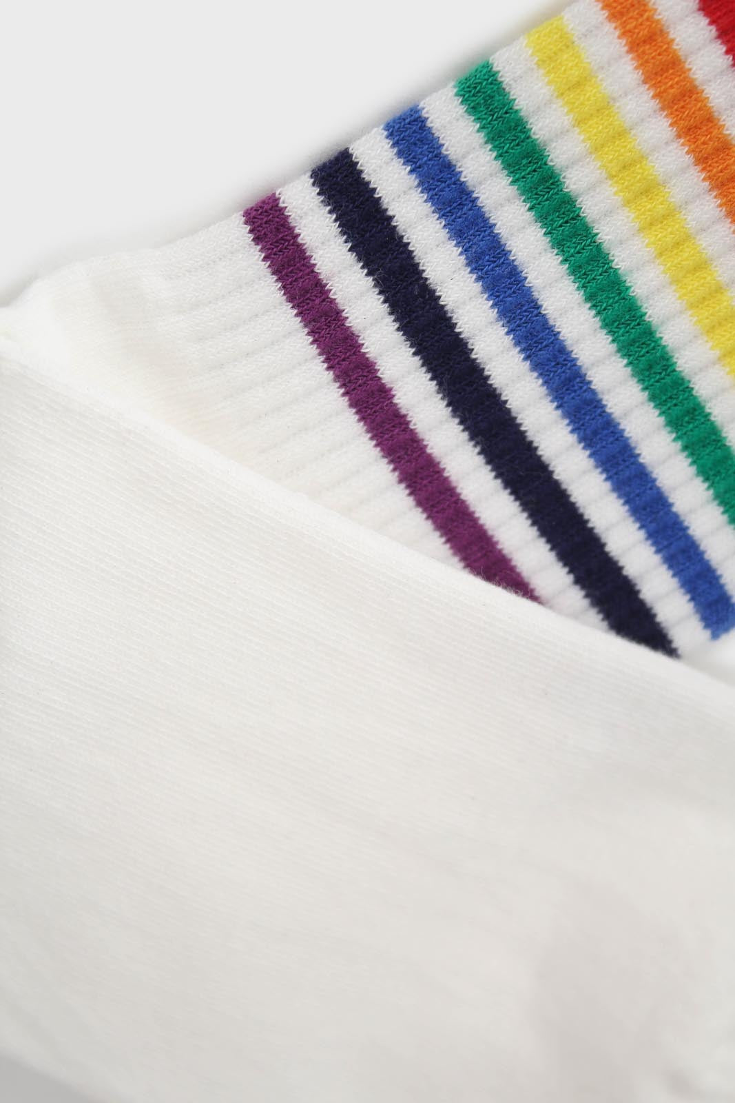 White spaced rainbow ankle socks_2