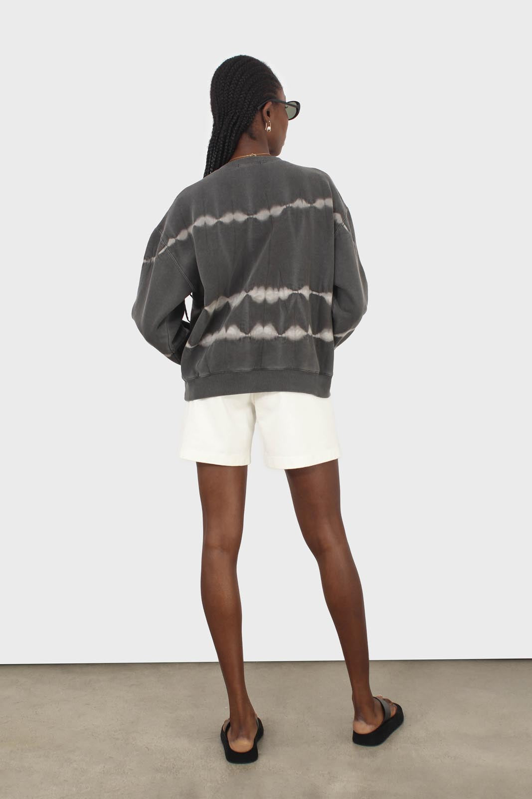 Charcoal grey tie dye crewneck sweatshirt_4