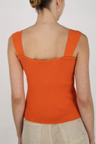 Burnt orange thick strap knit tank_3