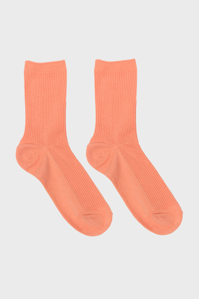 Coral classic ribbed socks_4