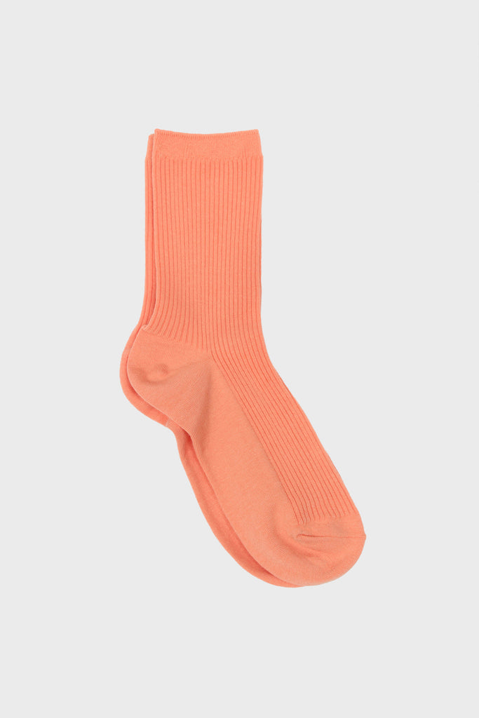 Coral classic ribbed socks_3