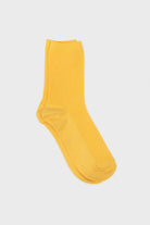 Bright yellow classic ribbed socks_3