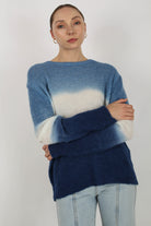 Blue dip tie dye wool blend jumper_8