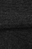 Charcoal grey wool blend cableknit socks_2