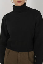 Black cropped turtleneck jumper_2