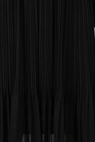 Black silky micro pleat maxi skirt_8