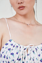 Ivory floral print tie strap dress_6