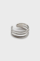 Silver mini triple tier ring_1