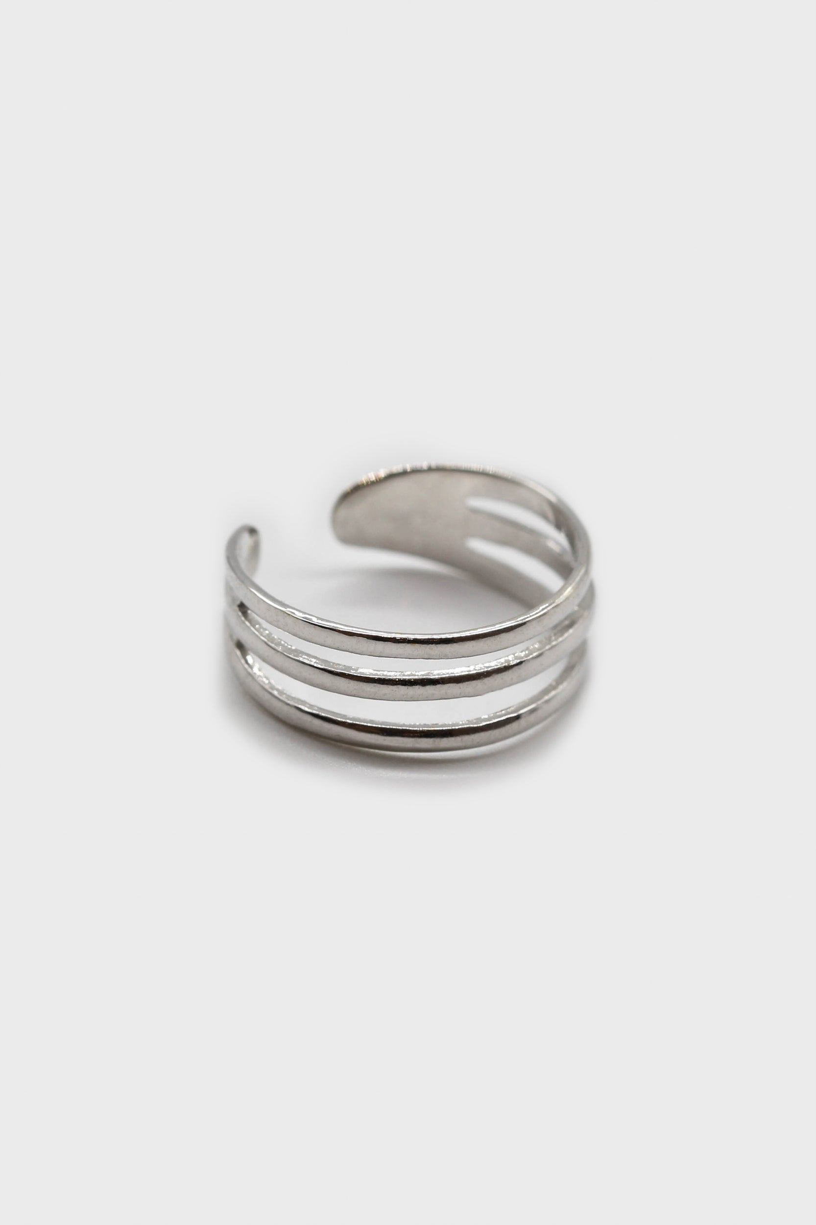 Silver mini triple tier ring_1