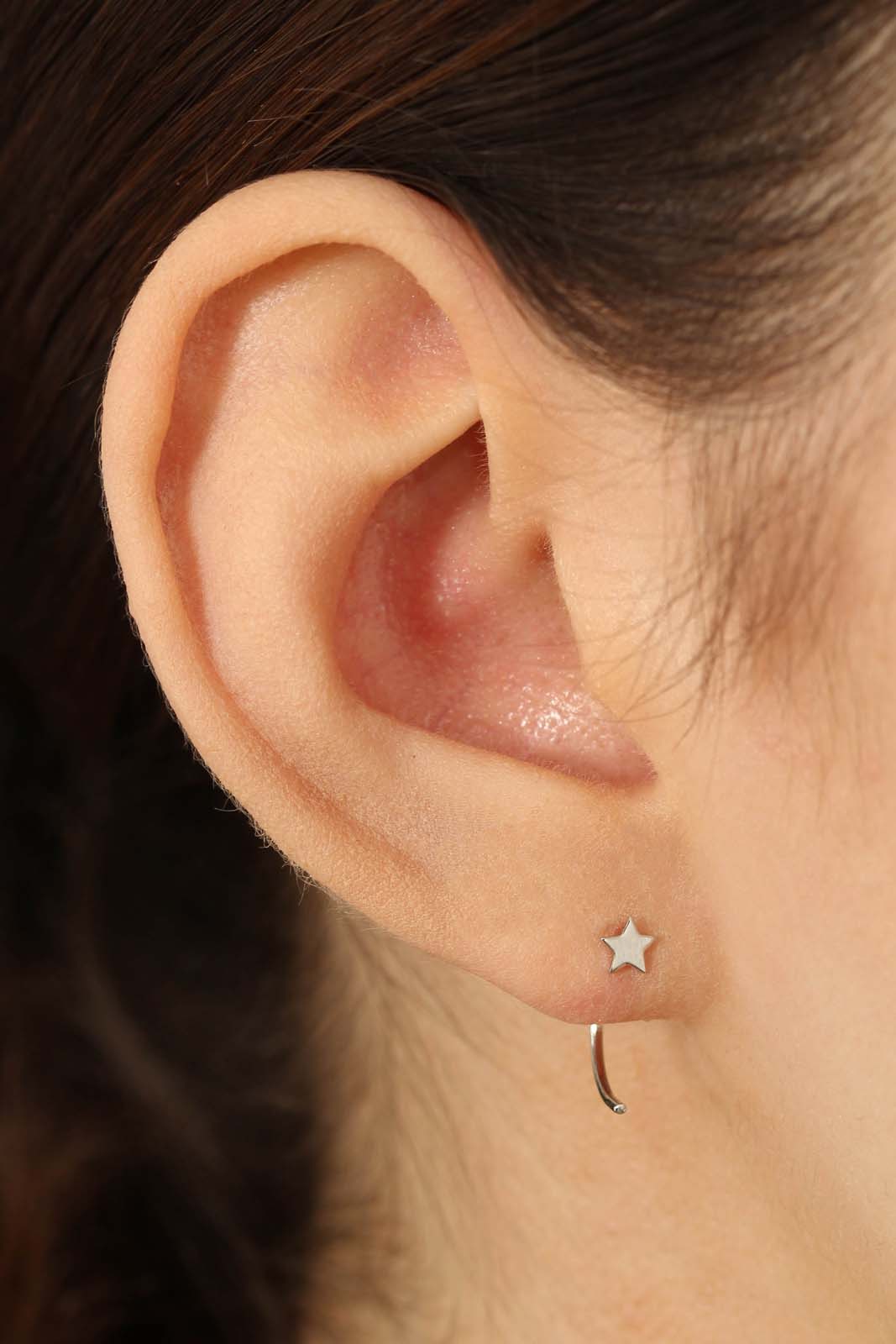 Silver star half hoop_2