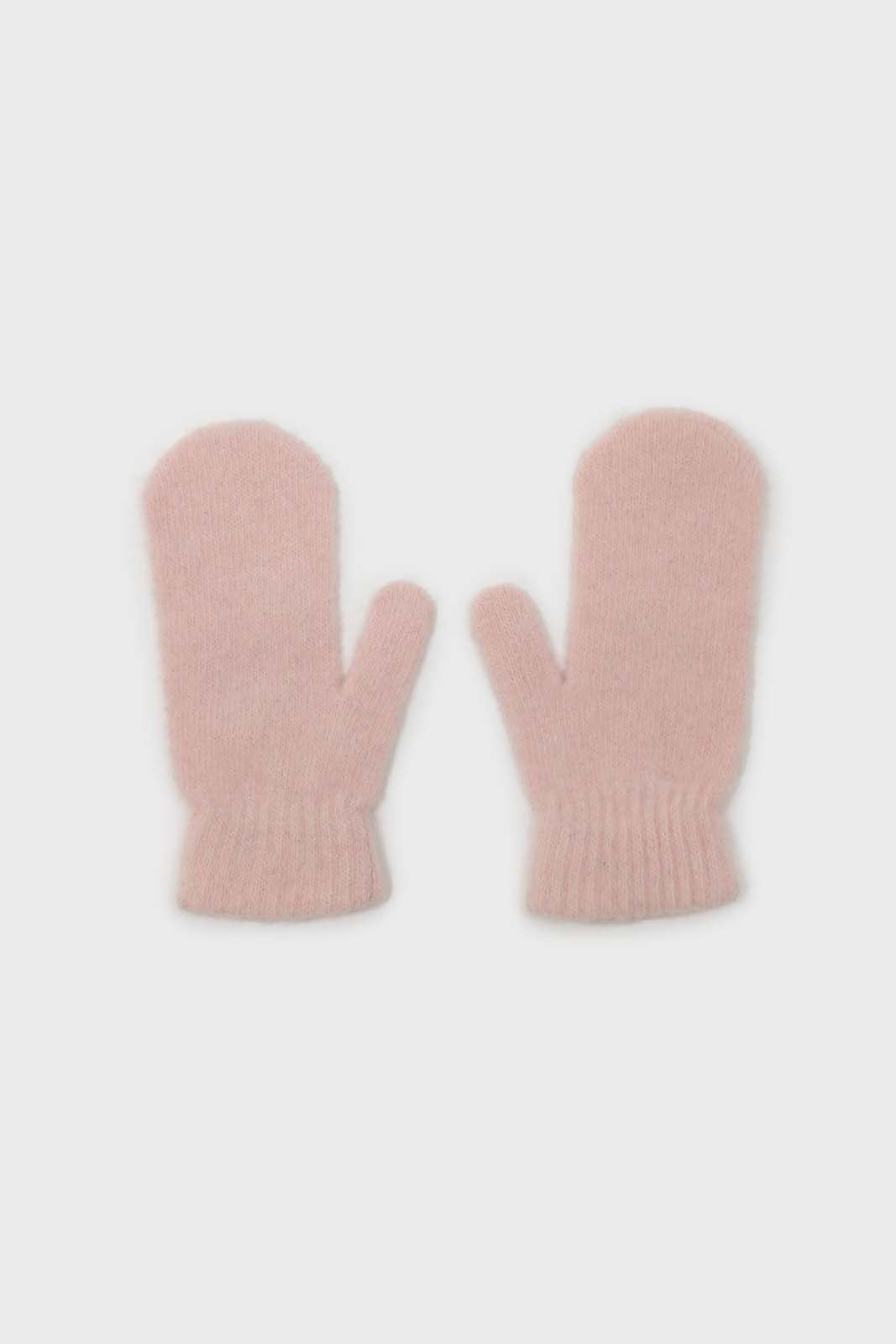 Light pink mohair mittens_1
