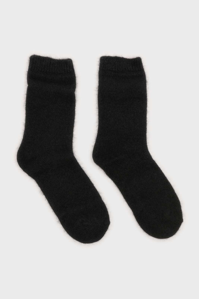 Black angora smooth socks_4