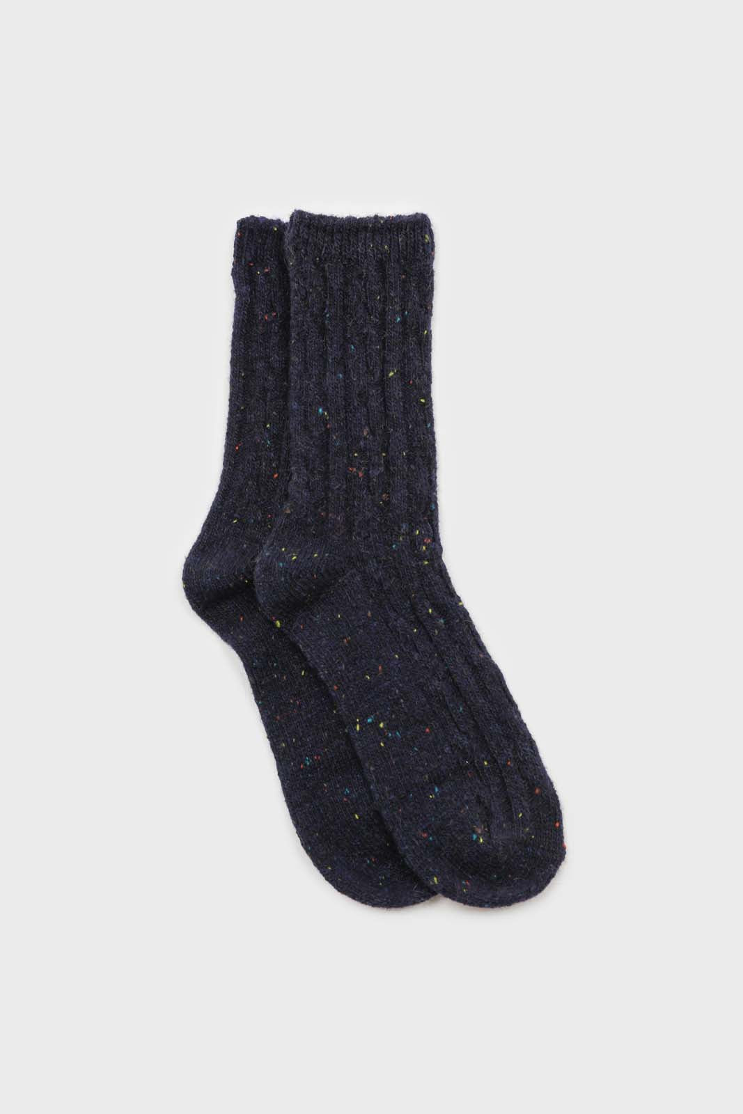 Dark rainbow fleck thick socks - Set of 3_2