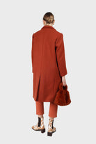 Rust orange wool long coat_2
