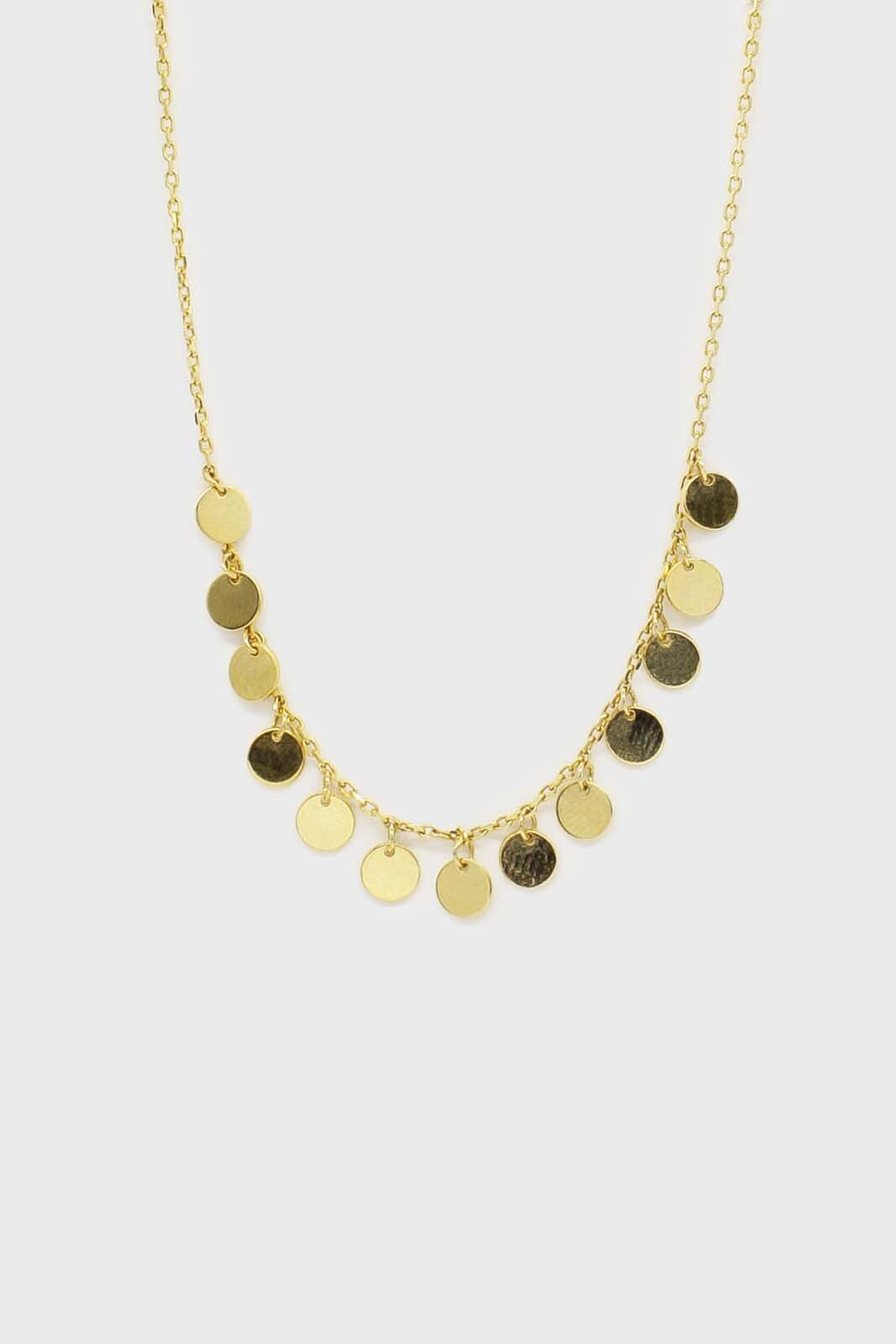 Charm necklace - Gold clustered circles