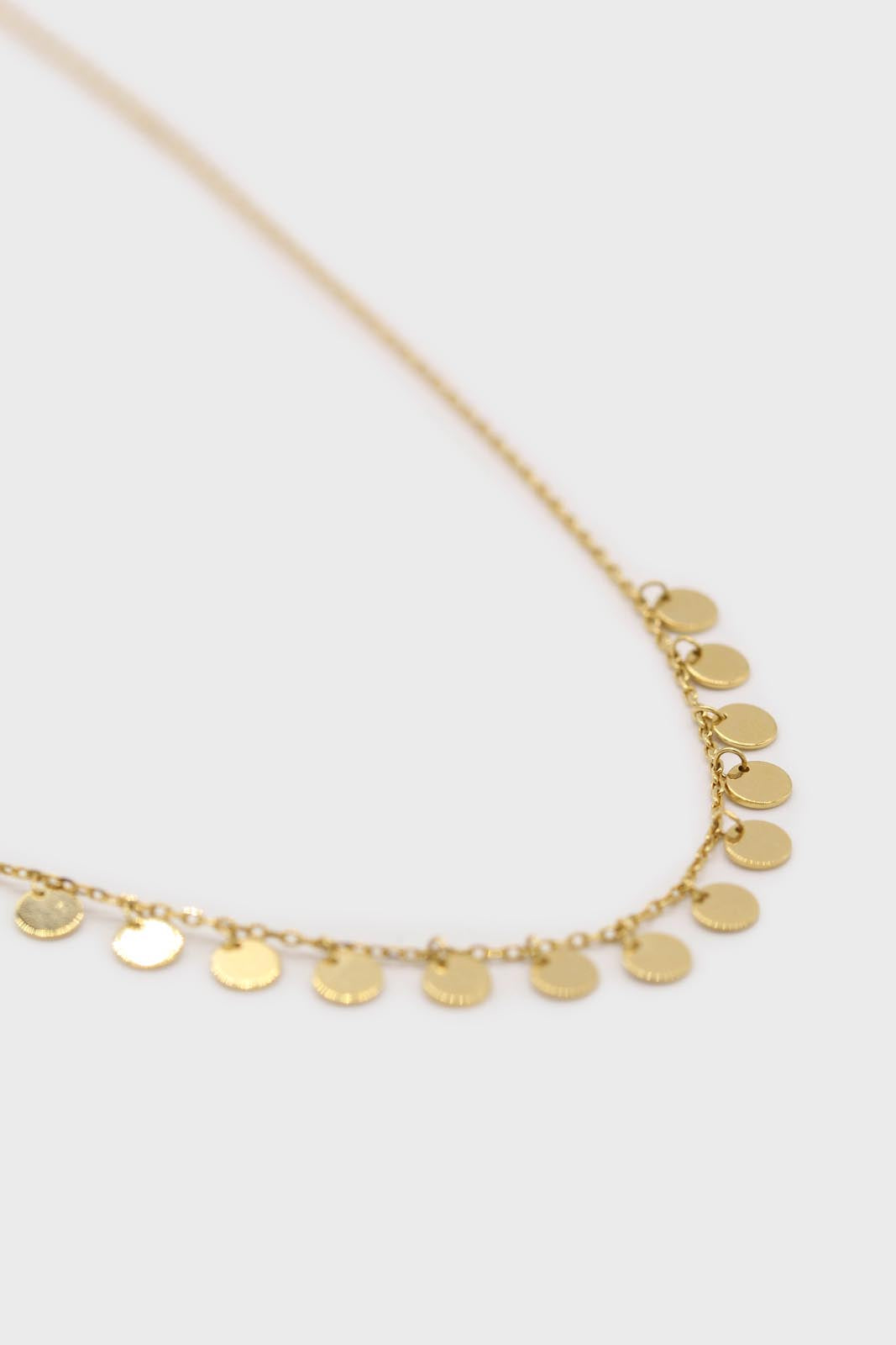 Charm necklace - Gold clustered circles