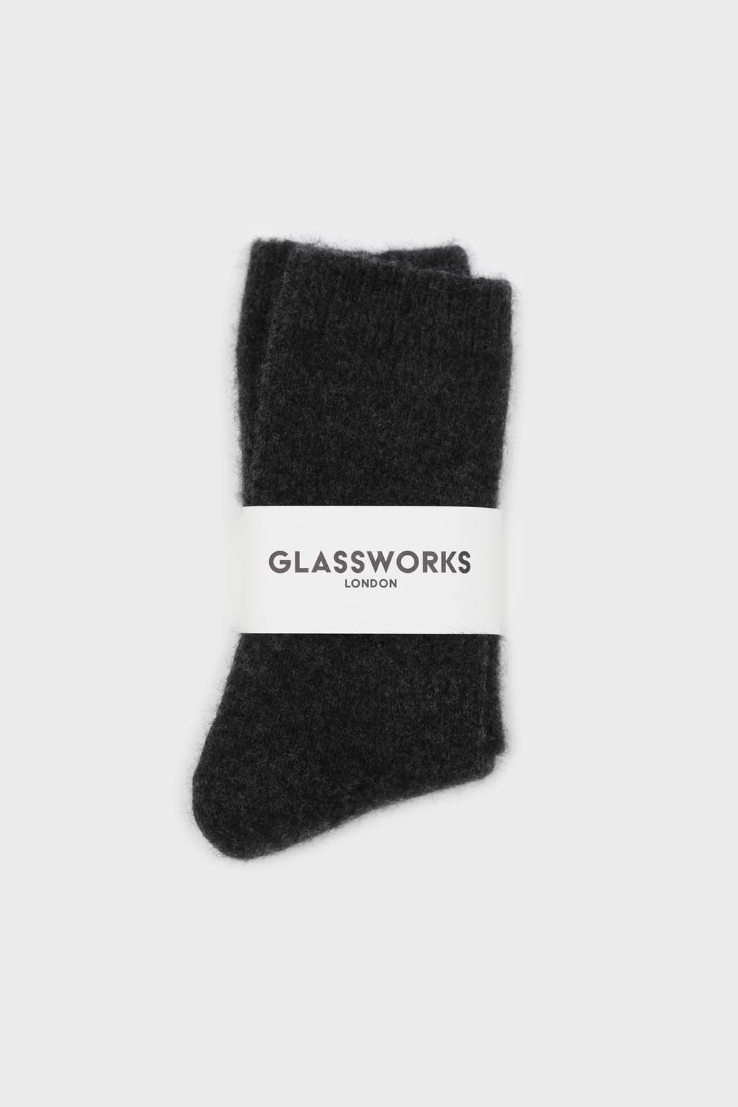 Charcoal angora smooth socks_4