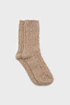 Neutral rainbow fleck thick socks - Set of 3_3