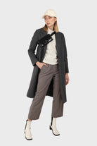 Charcoal grey single breasted wool coat_2