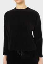 Black ribbed velvet long sleeved top_6