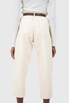 Ivory boy fit brown belted trousers_4