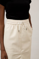 Ivory vegan leather midi skirt_7