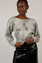 Grey tie-dye V-neck jumper_5