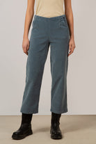 Pale blue corduroy wide leg trousers_1