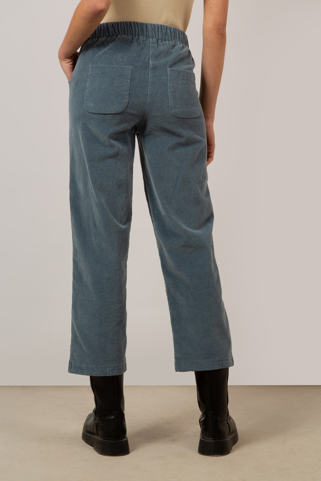 Pale blue corduroy wide leg trousers_2