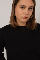 Black ribbed crew neck jumper_5