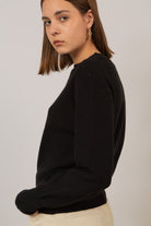 Black ribbed crew neck jumper_8