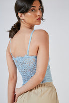 Light blue denim lace back corset tank_9