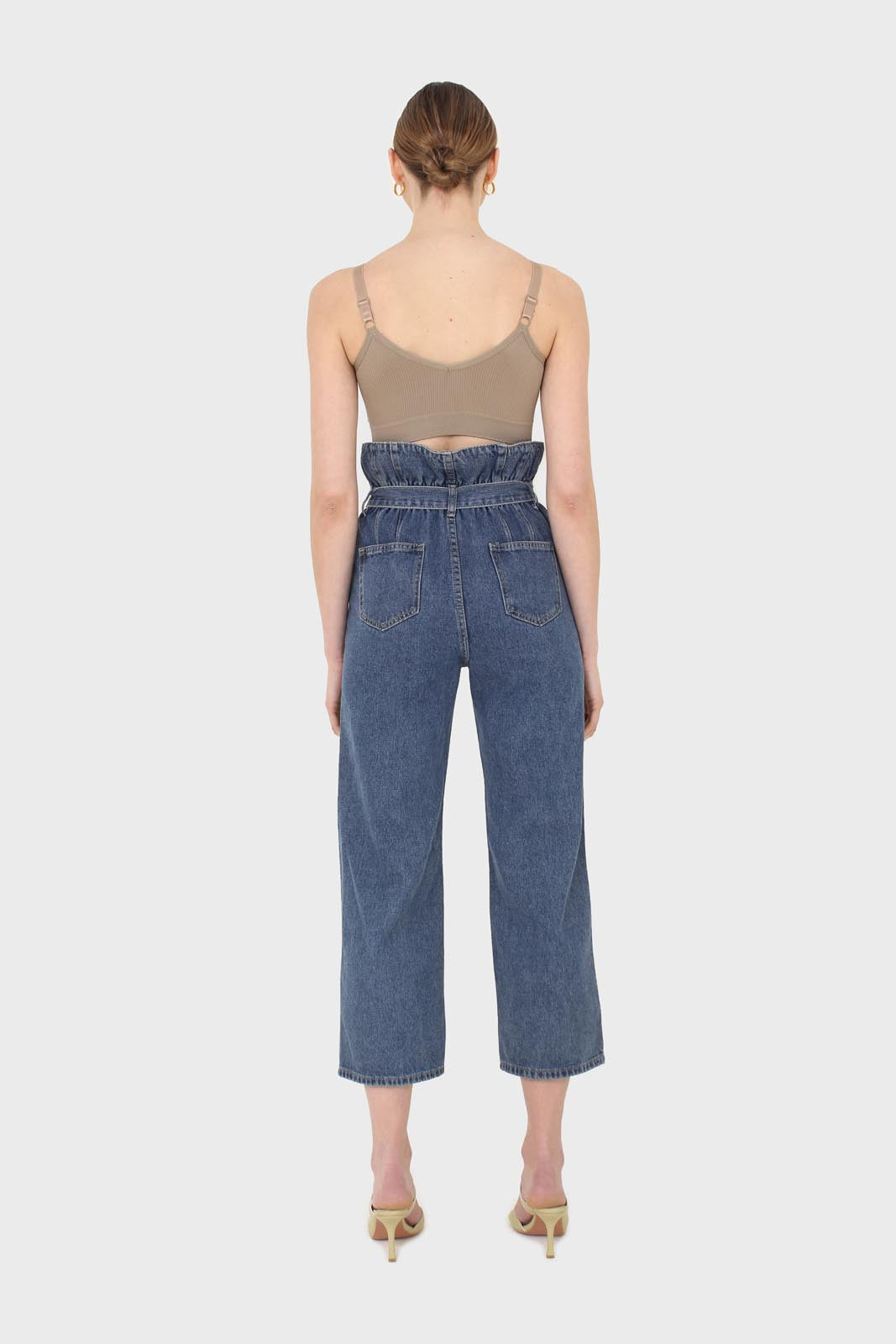 Mid blue high bag waist jeans_7