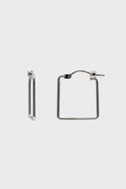 Silver small square earrings_4