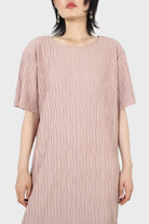 Dusty pink wrinkle tunic maxi dress_5