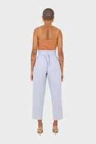 Pale blue circle belt wide fit trousers_4