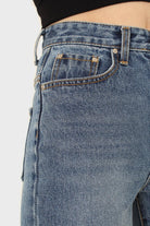 Mid blue slit boyfriend jeans - 770_6